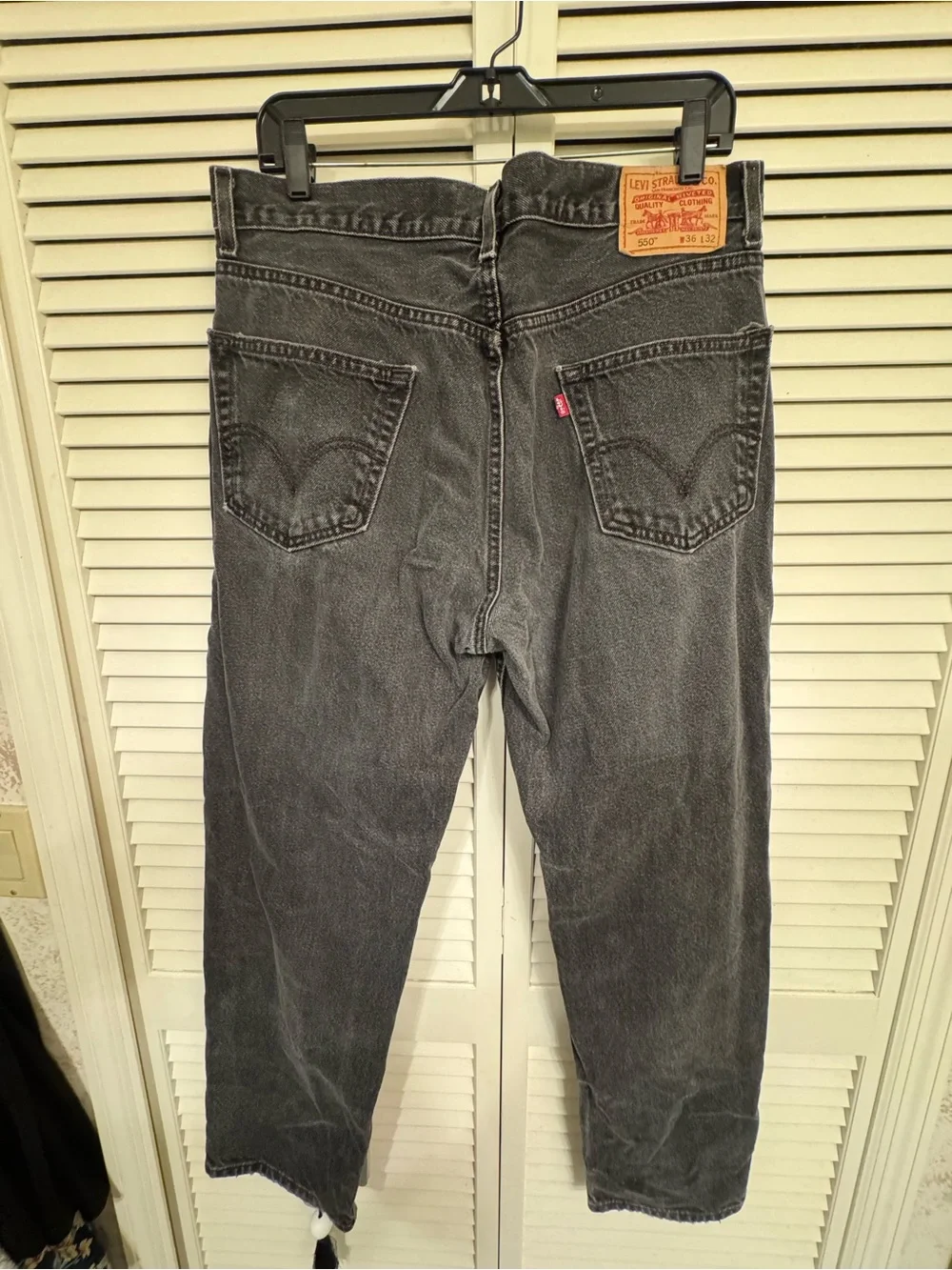 Levi’s Relaxed Fit Men’s Black Jeans 36W L32